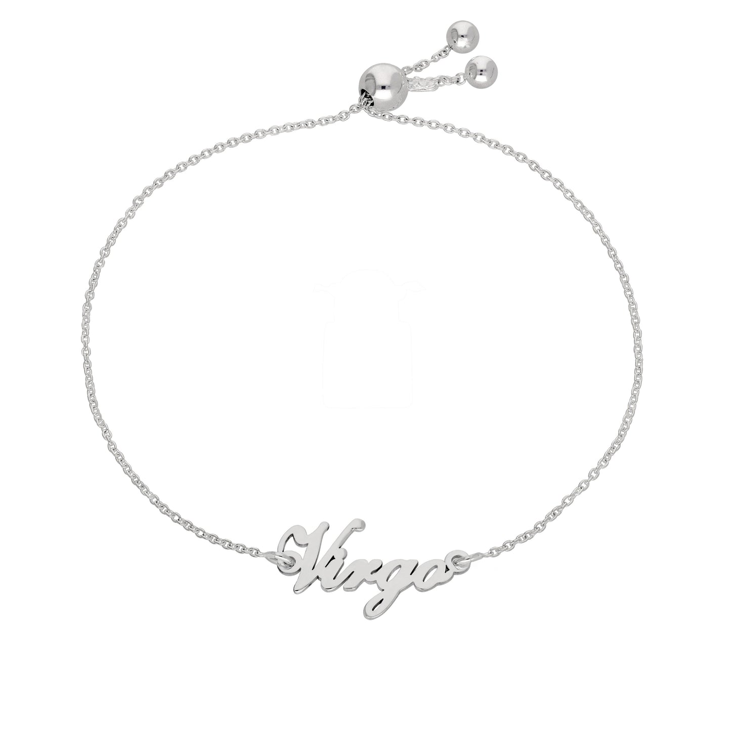 Sterlingsilber Jungfrau Name Verstellbar Armband