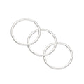 Sterlingsilber 8 mm 24Ga Nasenring 3er Pack