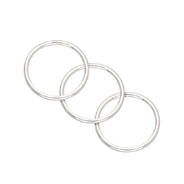 Sterlingsilber 8 mm 24Ga Nasenring 3er Pack