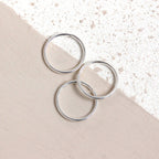 Sterlingsilber 8 mm 24Ga Nasenring 3er Pack