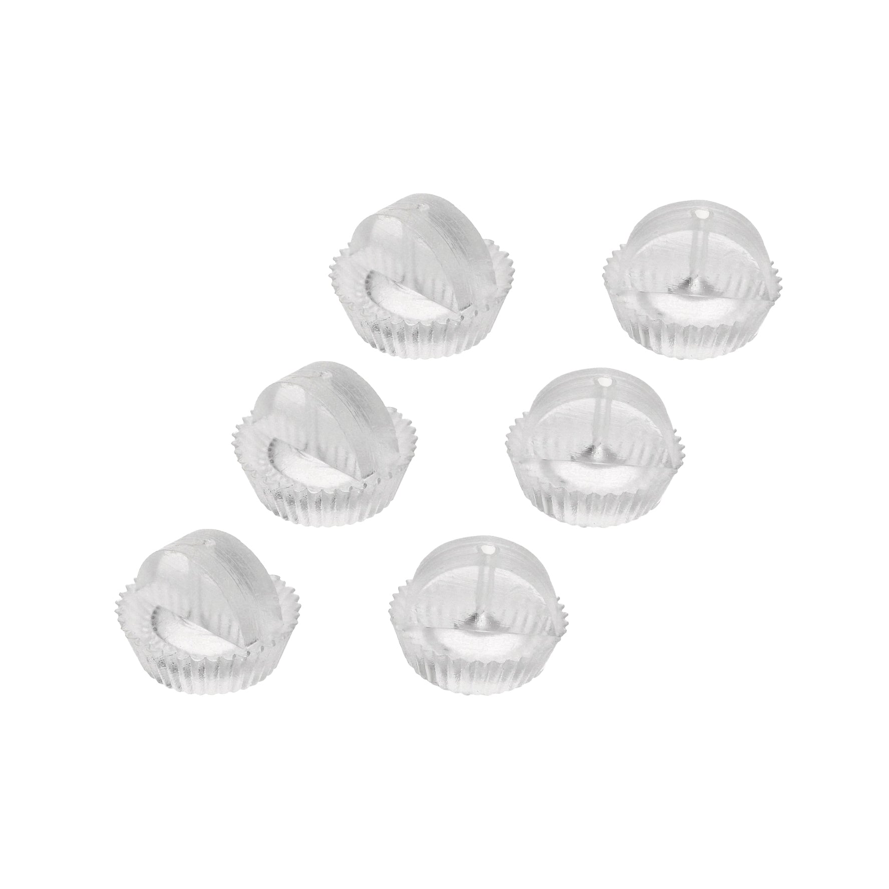Silikon Ohrstecker Rückseiten Paar - 3er Pack