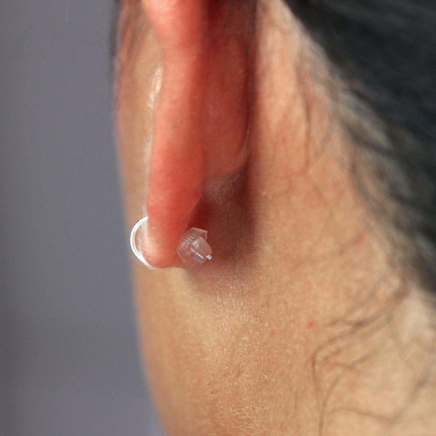 Silikon Ohrstecker Rückseiten Paar - 3er Pack