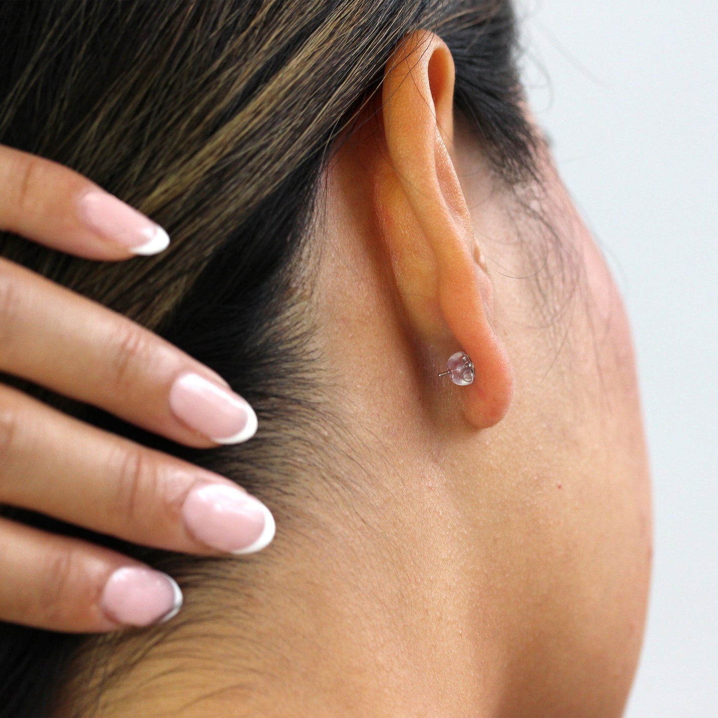 Sterling Silber Silikon Ohrring Backs Paar