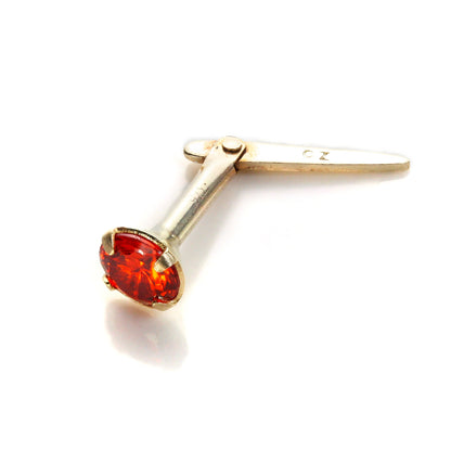 Andralok 9ct Gelbgold CZ 3mm runder Nasenstecker