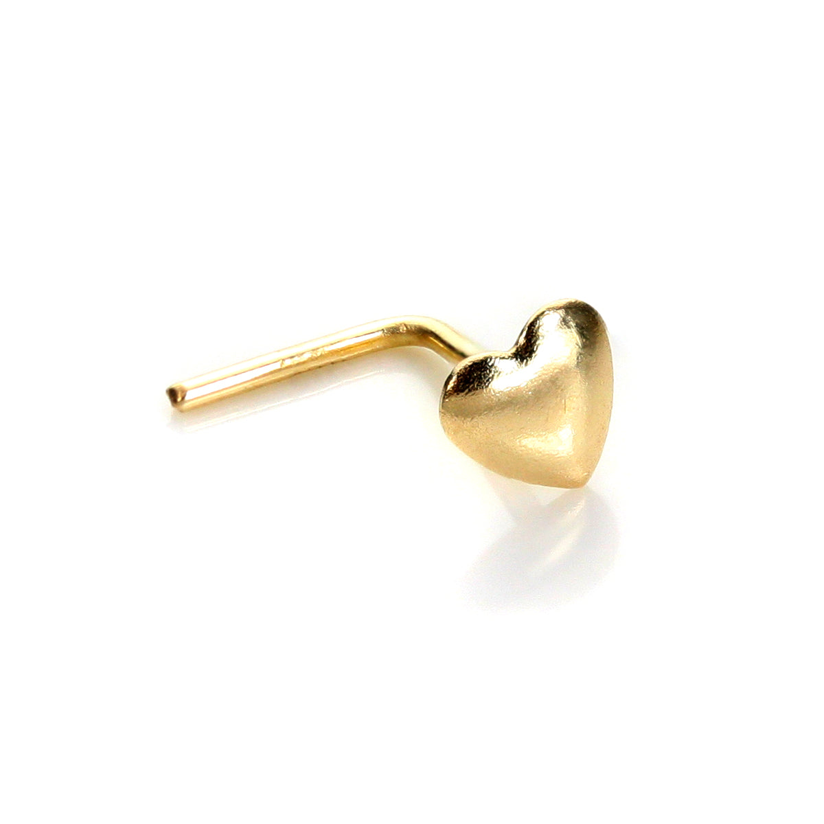 Nasenstecker aus 9ct Gelbgold mit klarem Kristall