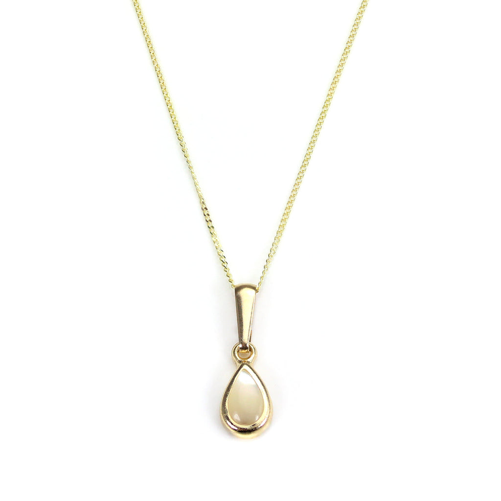 9 Karat Gold Opal Edelstein Oktober Geburtsstein Anhänger
