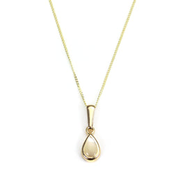 9 Karat Gold Opal Edelstein Oktober Geburtsstein Anhänger