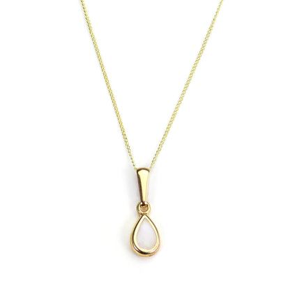 9 Karat Gold Perle Juni Geburtsstein Anhänger