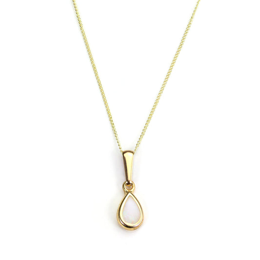 9 Karat Gold Perle Juni Geburtsstein Anhänger