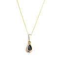 9 Karat Gold Saphir Edelstein September Geburtsstein Anhänger