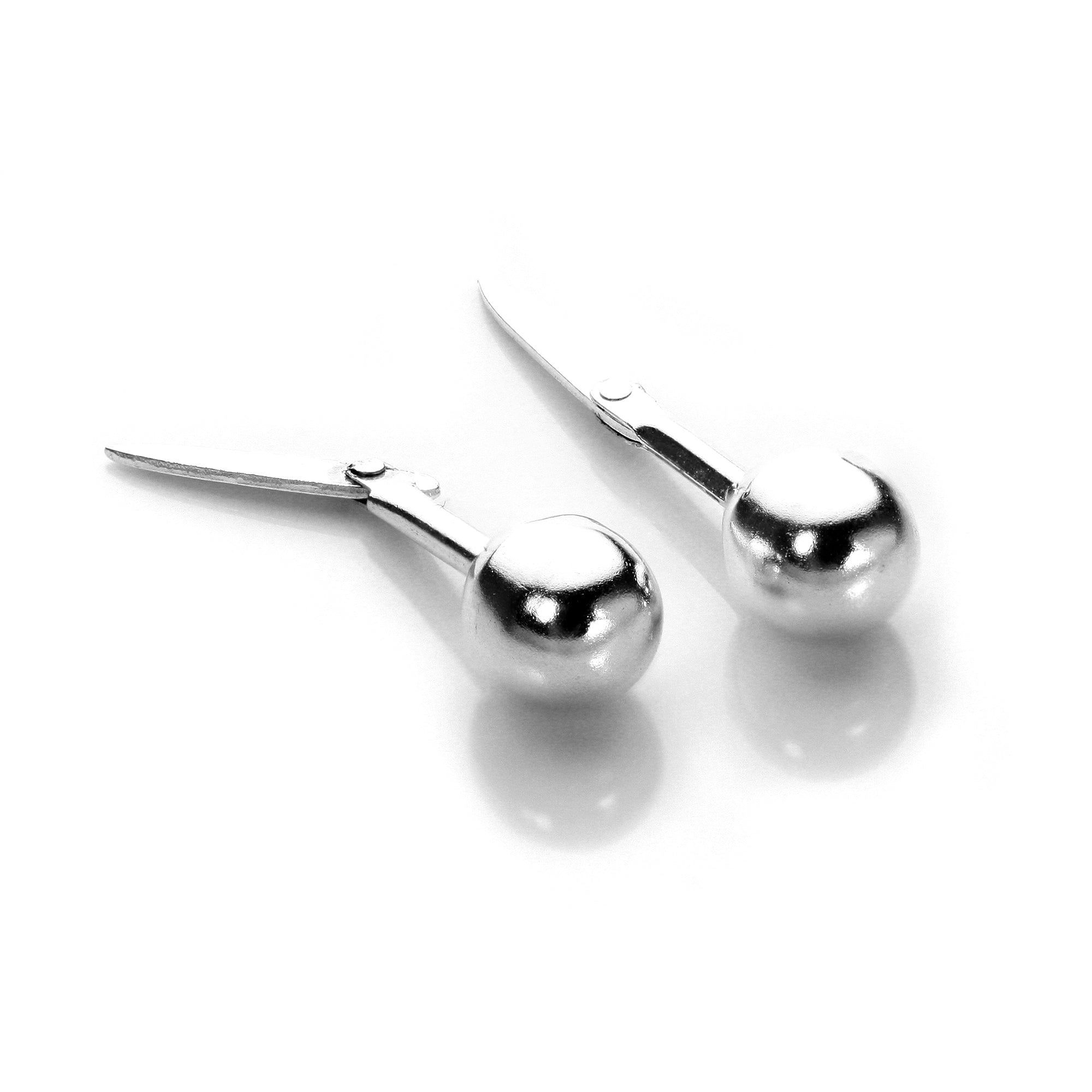 Sterlingsilber Andralok Kugel-Ohrstecker 3 mm - 6 mm