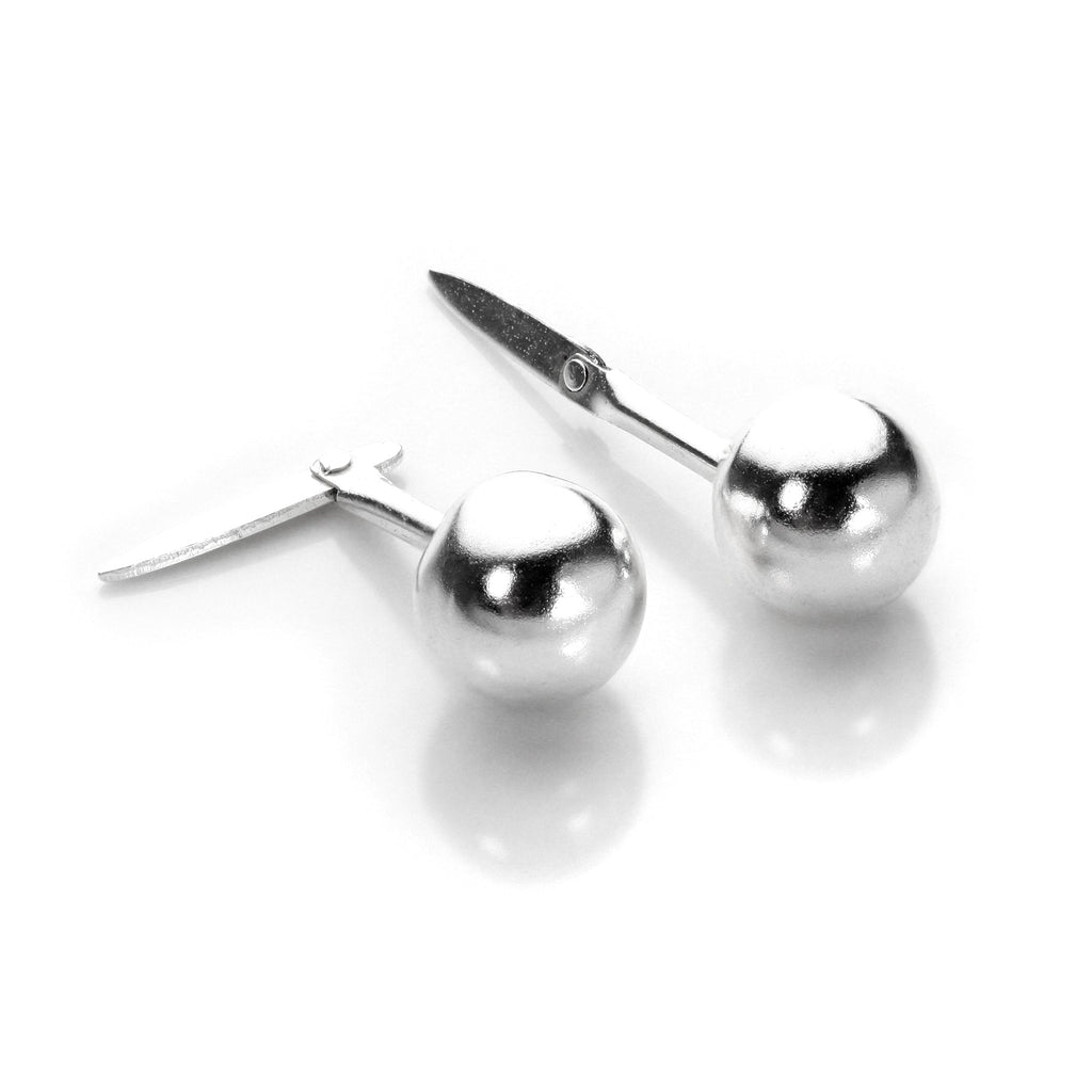 Sterlingsilber Andralok Kugel-Ohrstecker 3 mm - 6 mm