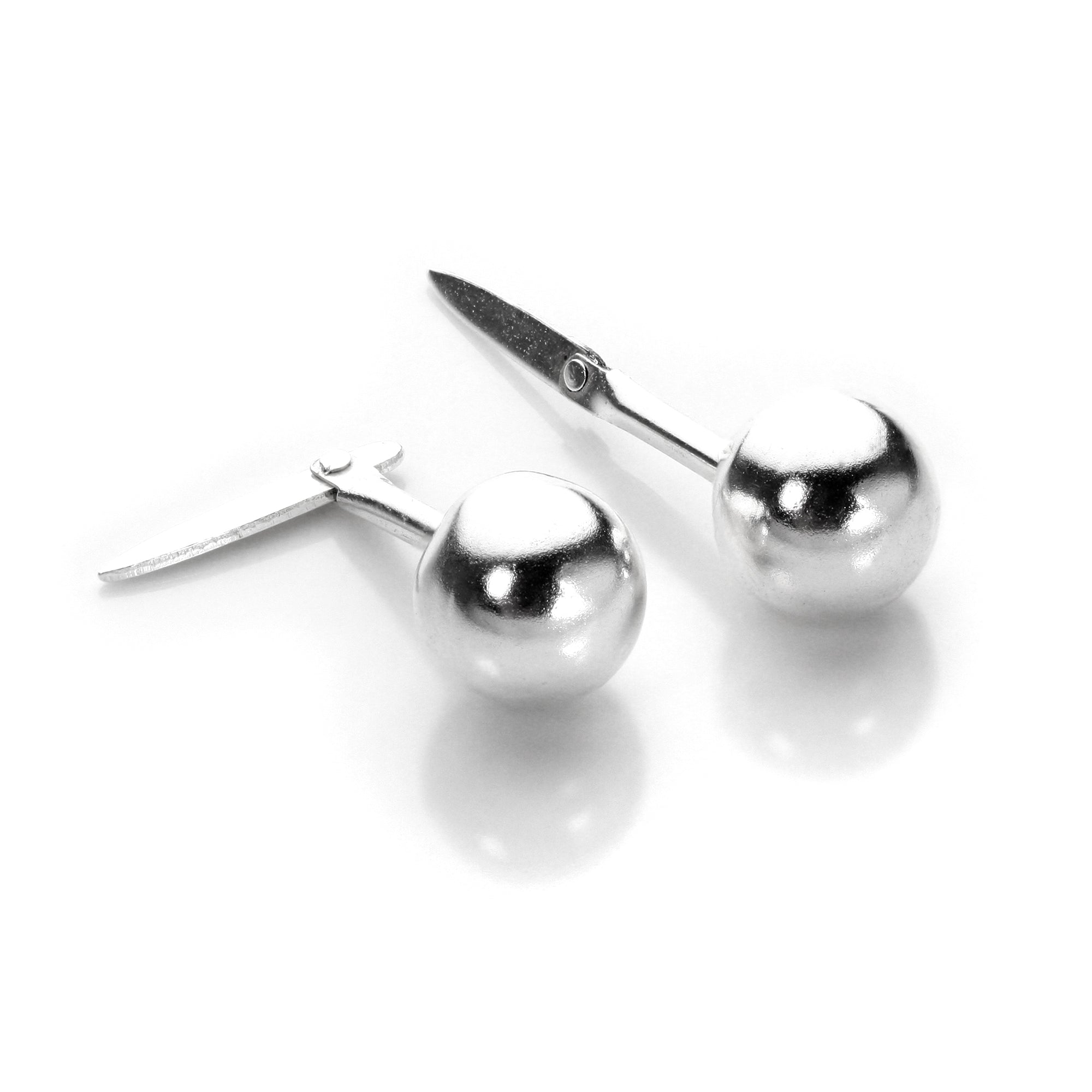 Sterlingsilber Andralok Kugel-Ohrstecker 3 mm - 6 mm