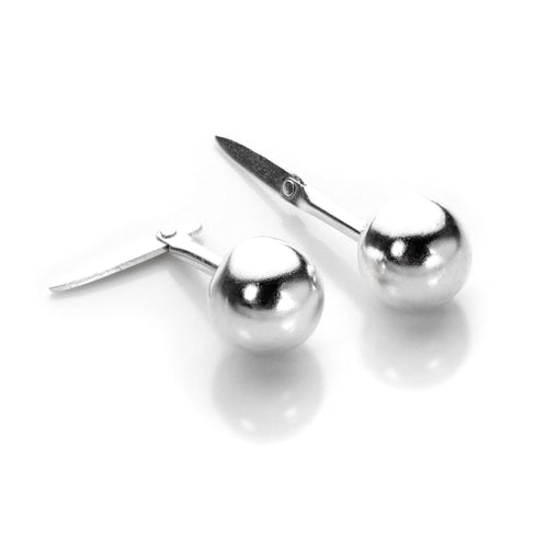 Sterlingsilber Andralok Kugel-Ohrstecker 3 mm - 6 mm