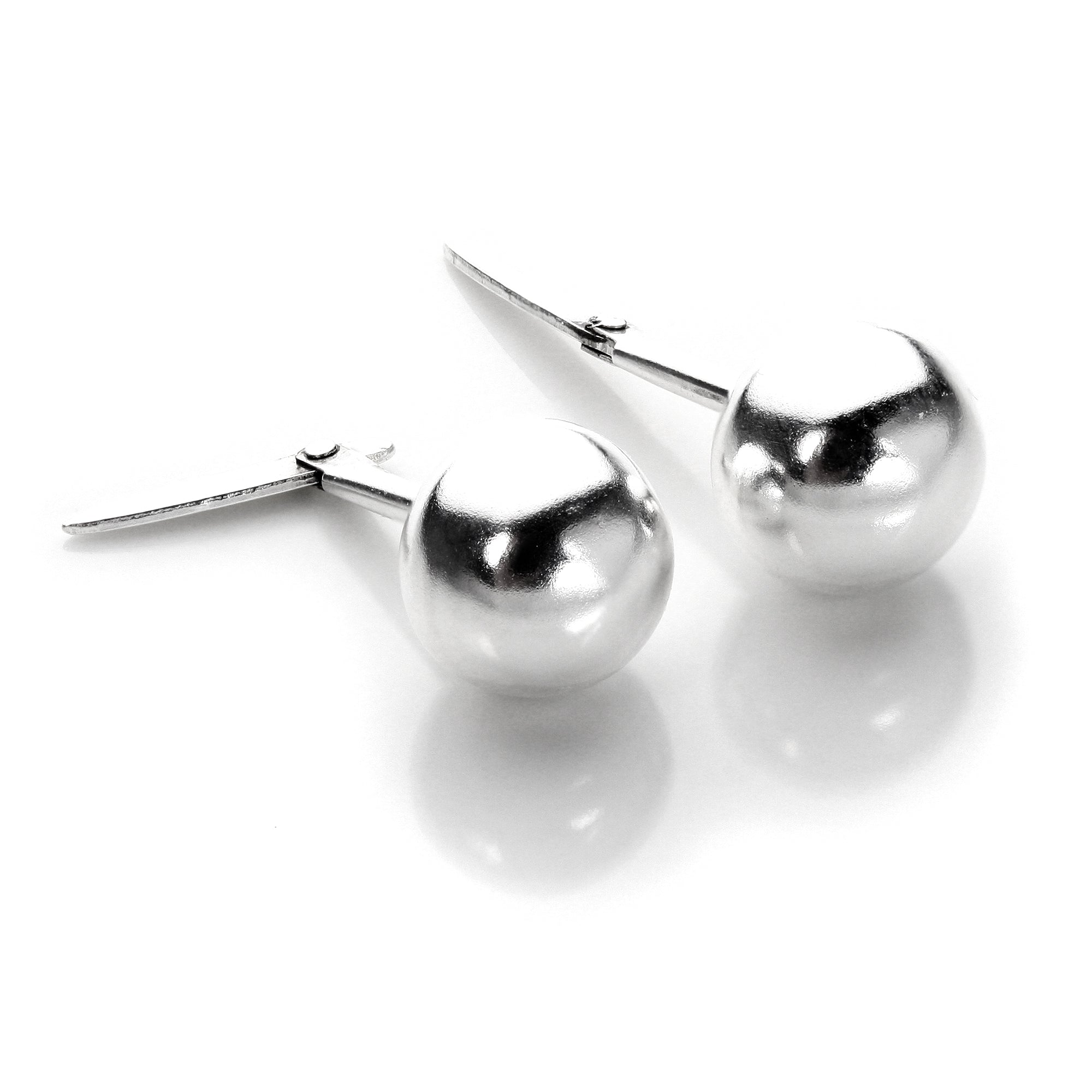 Sterlingsilber Andralok Kugel-Ohrstecker 3 mm - 6 mm