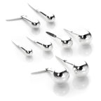 Sterlingsilber Andralok Kugel-Ohrstecker 3 mm - 6 mm