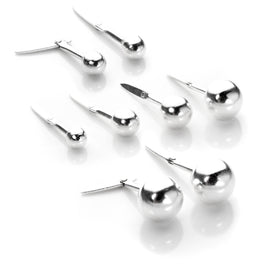 Sterlingsilber Andralok Kugel-Ohrstecker 3 mm - 6 mm