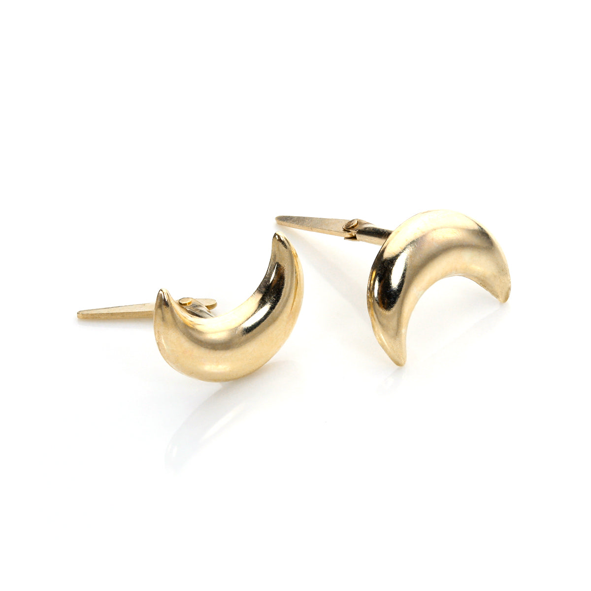 Andralok 9 Karat Gelbgold Mond Ohrstecker