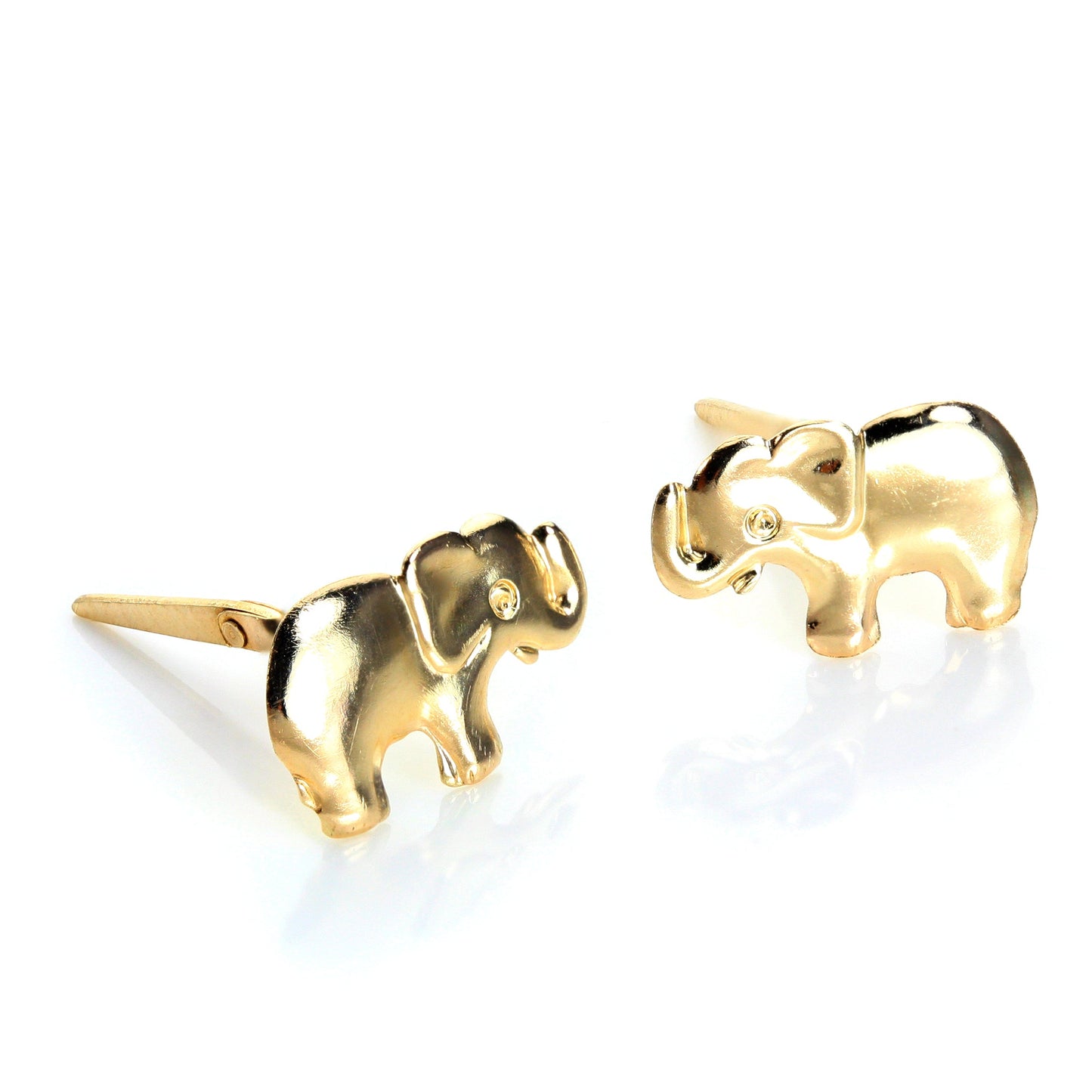 Andralok 9 Karat Gelbgold Elefant Ohrstecker