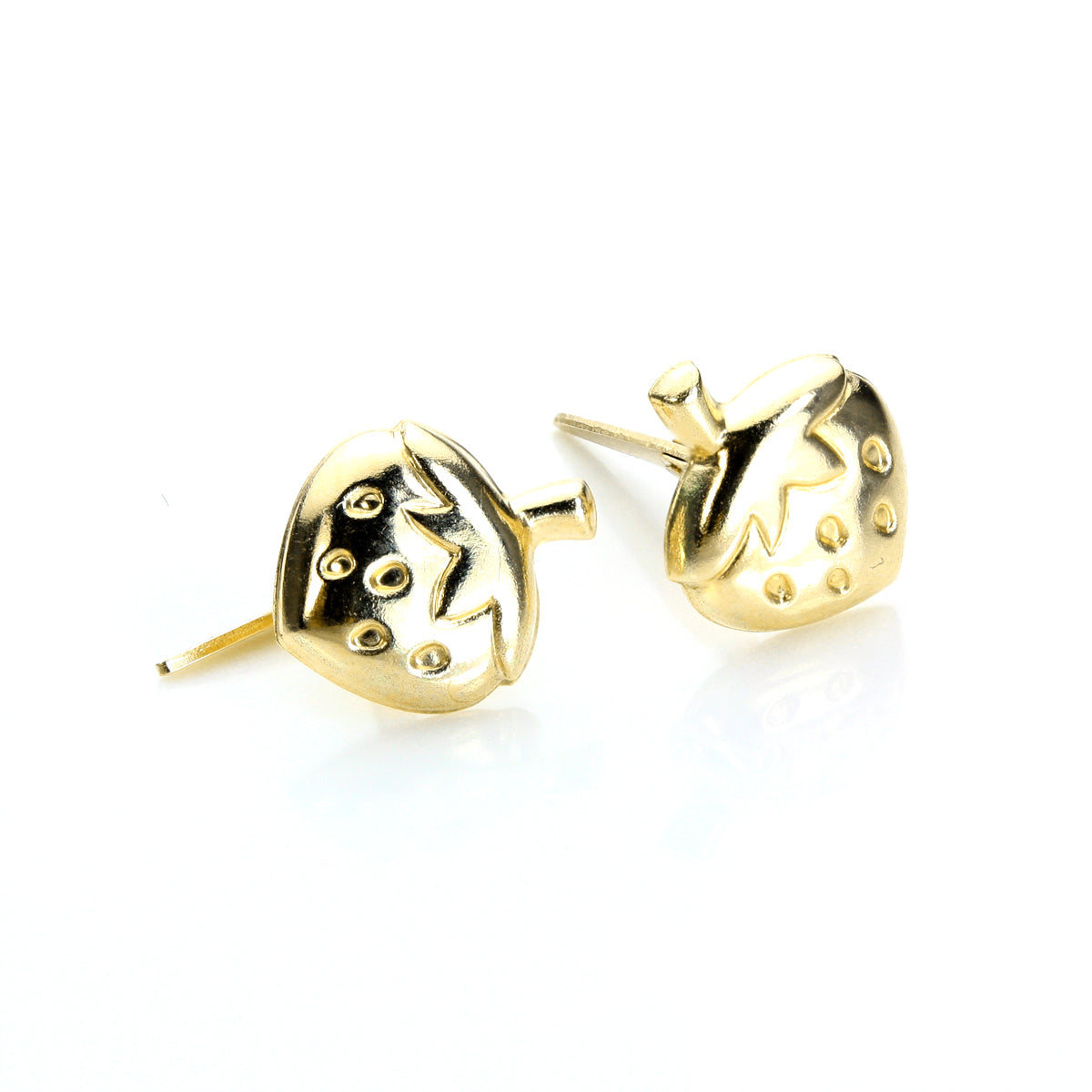 Andralok 9 Karat Gelbgold Erdbeer Ohrstecker