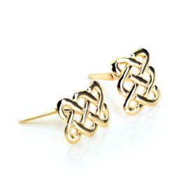 Andralok 9 Karat Gelbgold Keltischer Knoten Ohrstecker
