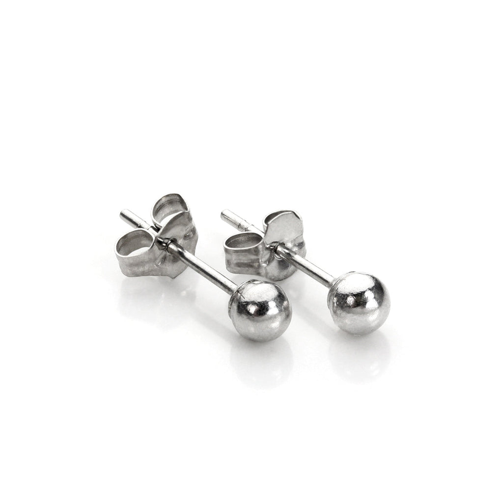 9 Karat Weißgold 3 mm - 7 mm Ohrstecker