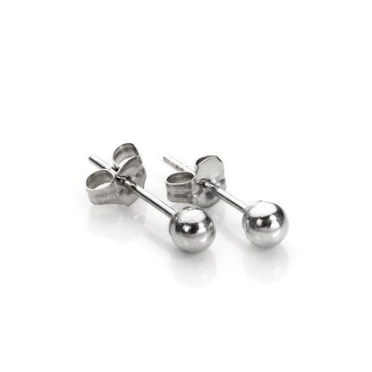 9ct Weißgold 3mm - 7mm Ohrstecker