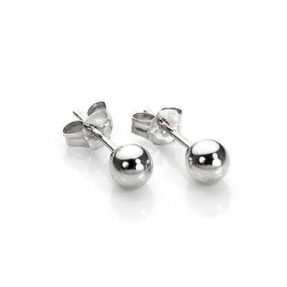 9ct Weißgold 3mm - 7mm Ohrstecker