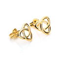 9 Karat Gelbgold Dreieckig Keltischer Knoten Ohrstecker