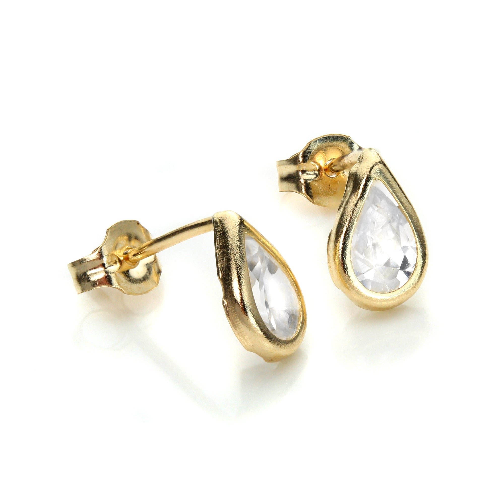 9 Karat Gelbgold Geburtsstein-Ohrstecker