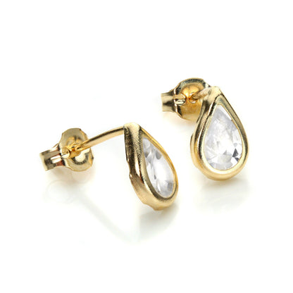 9ct Gelbgold Geburtsstein-Ohrstecker