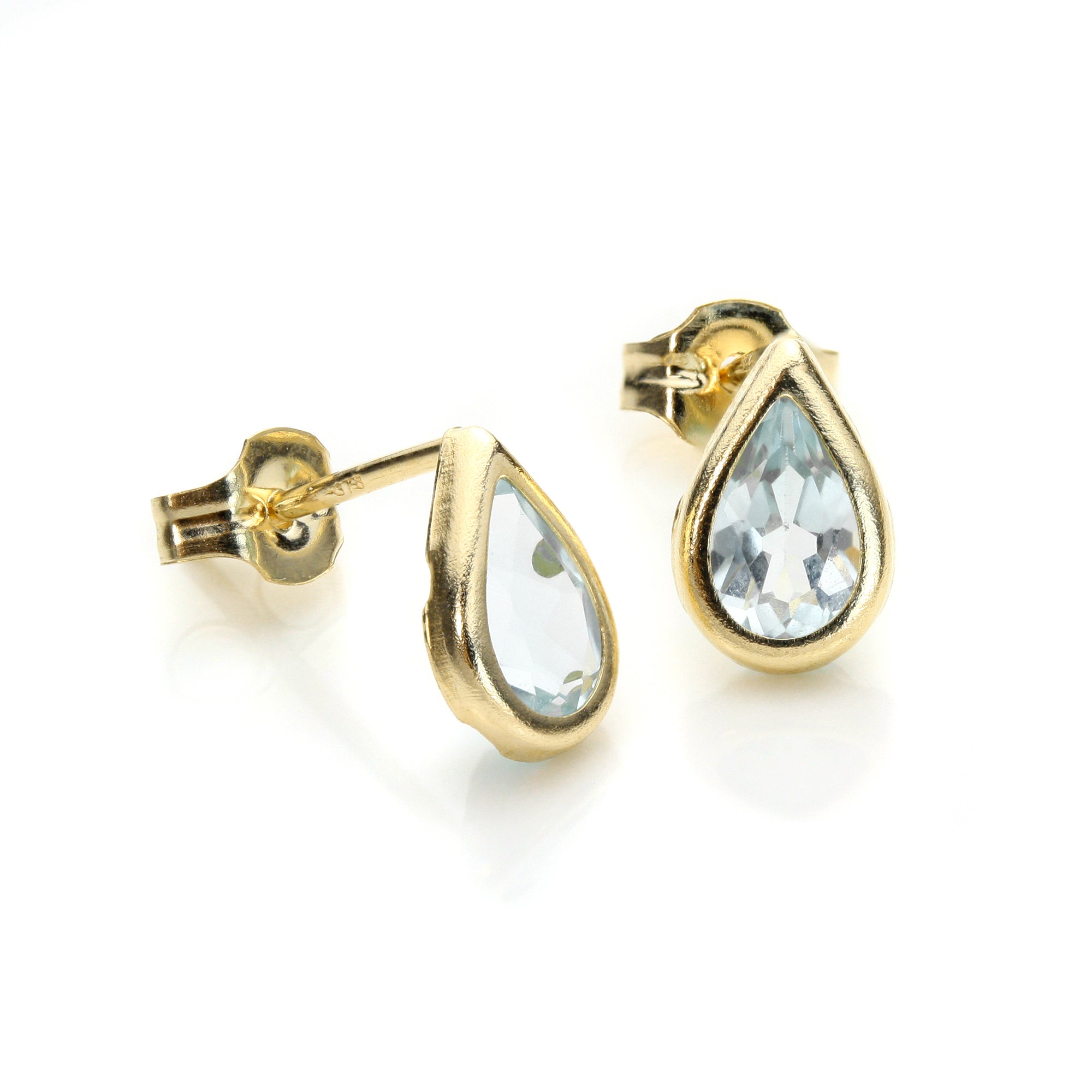 9 Karat Gelbgold Geburtsstein-Ohrstecker