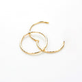 9 Karat Gelbgold Diamantschliff-Creolen