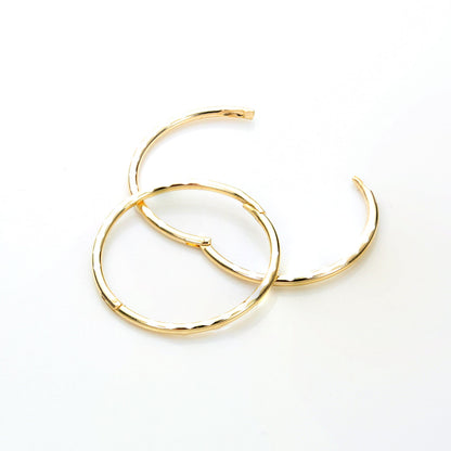 9 Karat Gelbgold Diamantschliff-Creolen