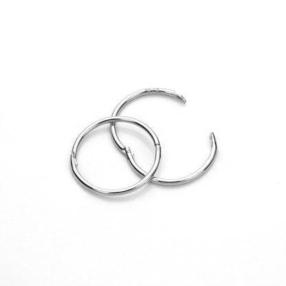 Sterling Silber Hoop-Ohrringe