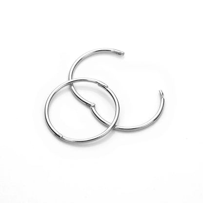 Sterling Silber Hoop-Ohrringe