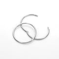 Sterlingsilber Hoop-Ohrringe