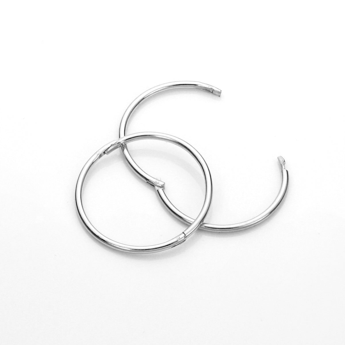 Sterling Silber Hoop-Ohrringe
