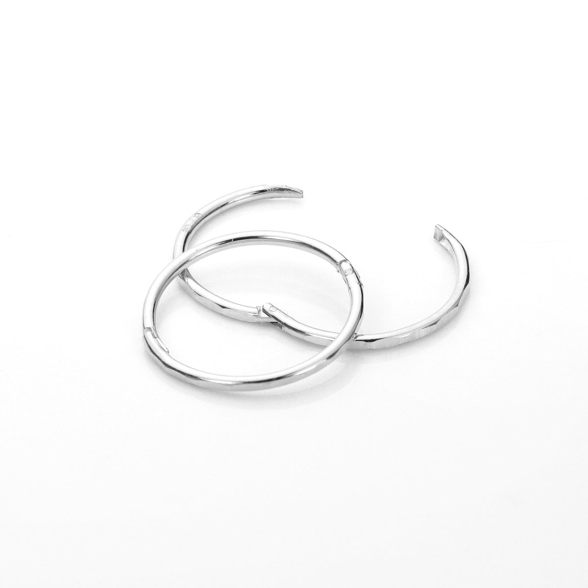 Sterling Silber Hoop-Ohrringe