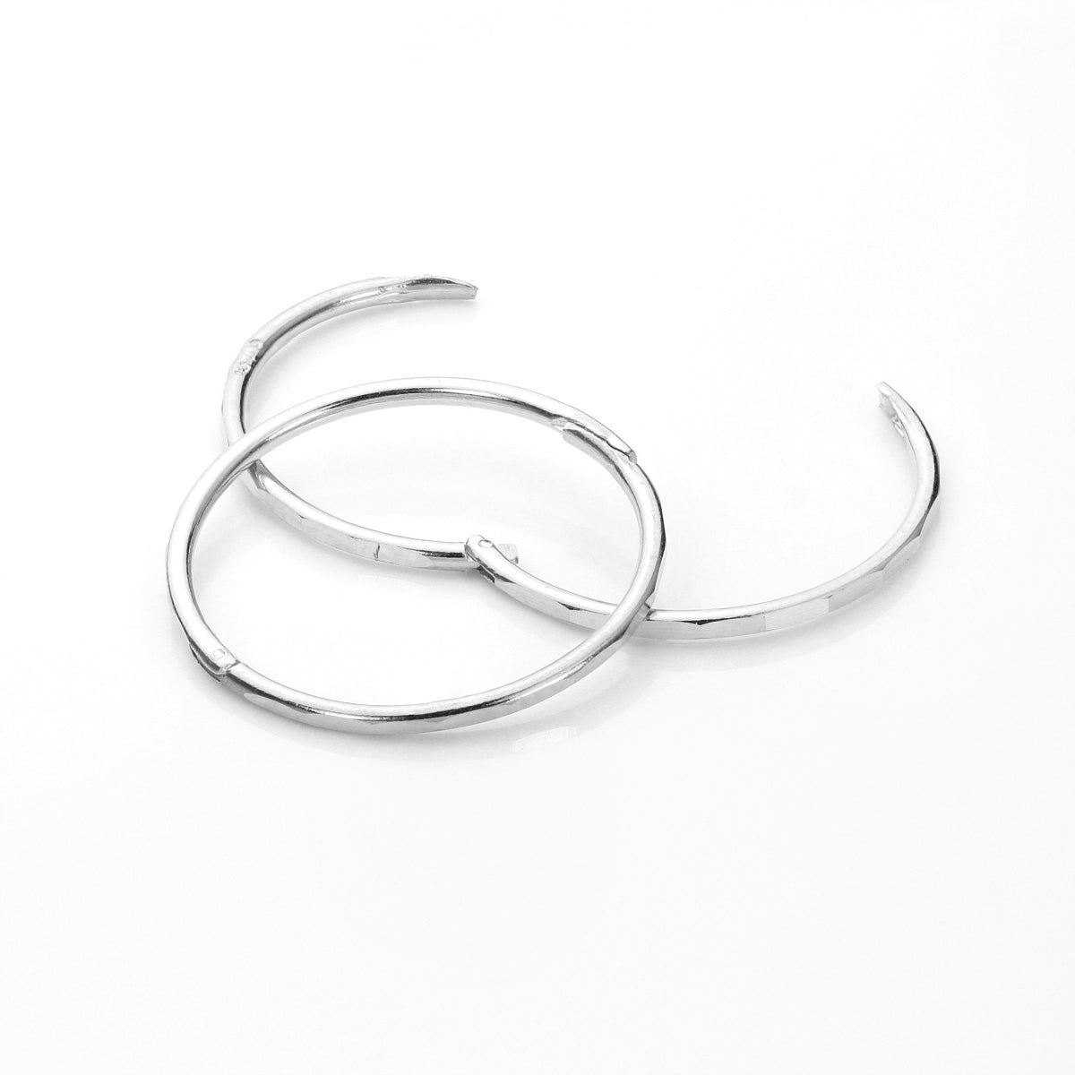 Sterling Silber Hoop-Ohrringe