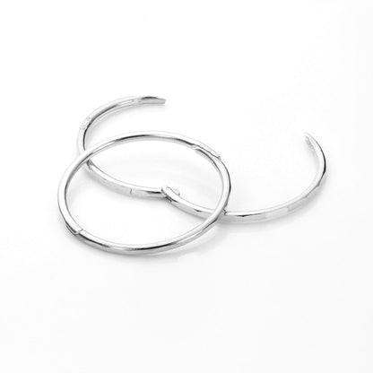 Sterling Silber Hoop-Ohrringe