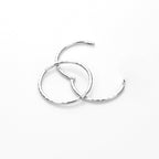 Sterlingsilber Hoop-Ohrringe
