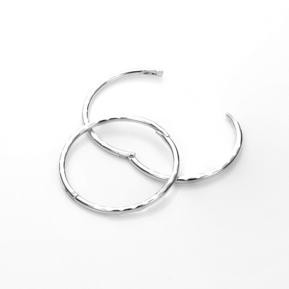 Sterling Silber Hoop-Ohrringe