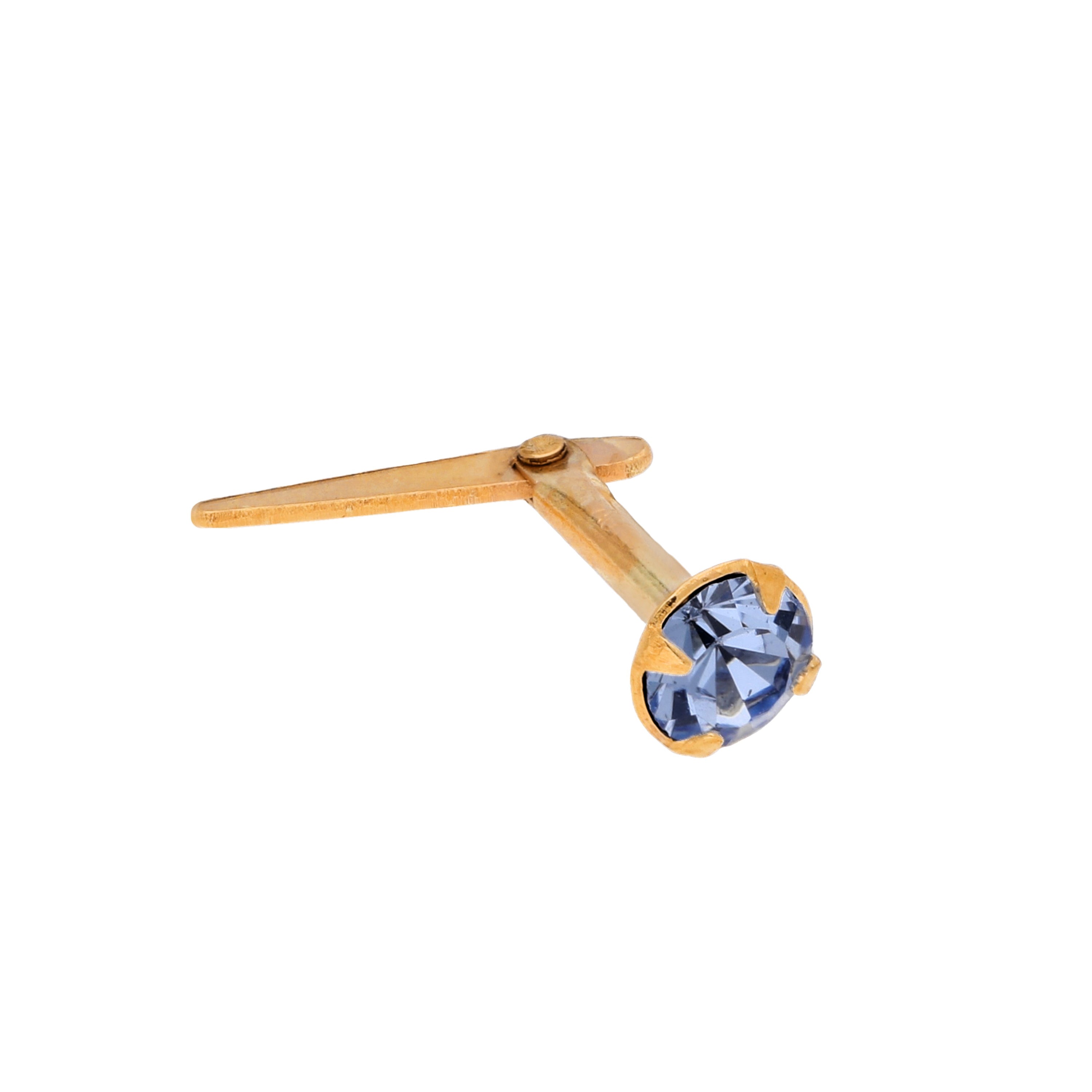 Andralok 9 Karat Gelbgold CZ 3 mm Nasenstecker