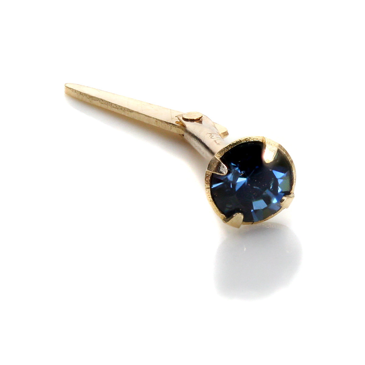Andralok 9 Karat Gelbgold CZ 3 mm Nasenstecker