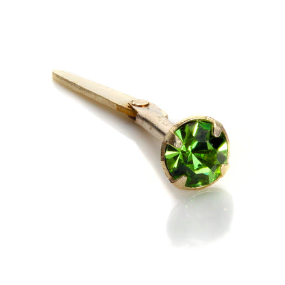 Andralok 9ct Gelbgold CZ 3mm Nasenstecker