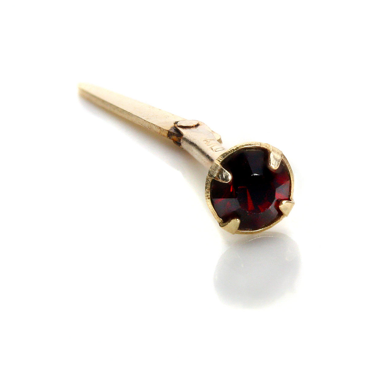 Andralok 9 Karat Gelbgold CZ 3 mm Nasenstecker