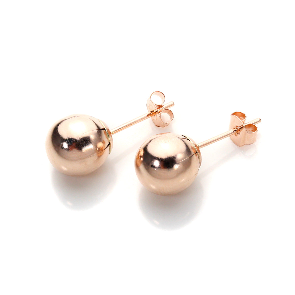 9 Karat Roségold Ohrstecker