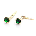 Andralok Ohrstecker aus 9 Karat Gold mit Kristall, 3 mm