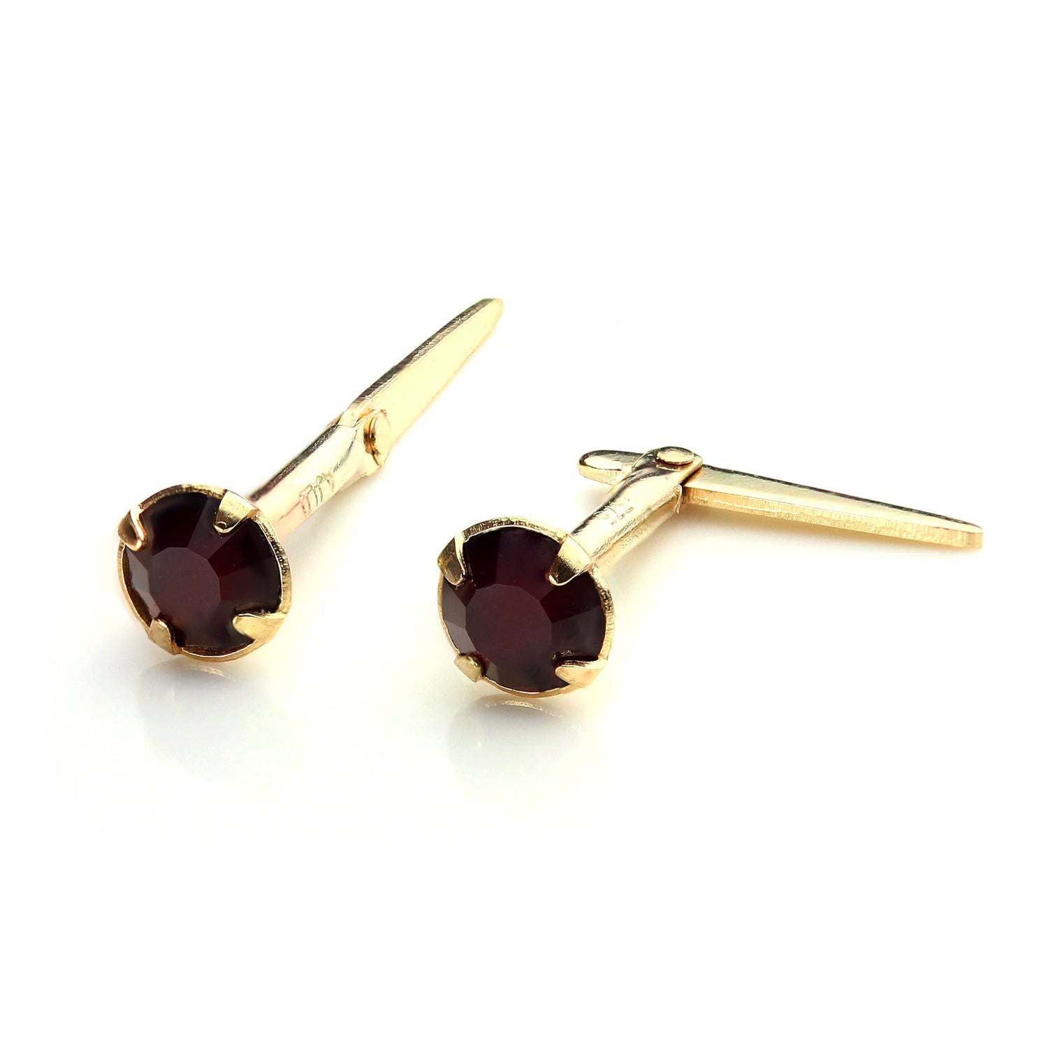 9 Karat Gold Andralok Ohrstecker mit 3 mm Kristall